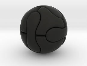 Foosball ball (2.5cm) in Black Premium Versatile Plastic