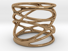 Ring - Mimas Seven in Polished Brass