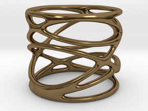 Ring - Mimas Seven in Polished Bronze