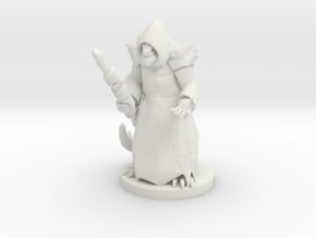 Lizard Folk Druid in White Natural Versatile Plastic