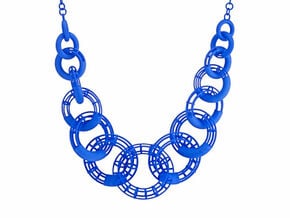 50cm Solid - Structure Torus Necklace in Blue Processed Versatile Plastic