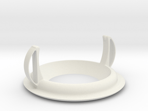 Recessed ceiling mount for Fibaro Motion Sensor v2 in White Natural Versatile Plastic