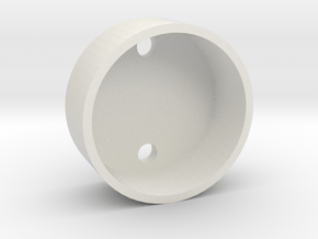 28 mm Base Speaker Holder in White Natural Versatile Plastic