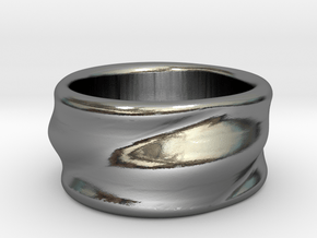 Flow Ring in Polished Silver: 6 / 51.5