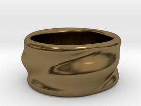 Flow Ring in Polished Bronze: 6 / 51.5