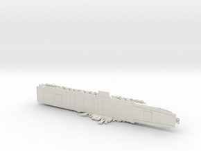 USS Midway w/o deck numbers 1/1800 in White Premium Versatile Plastic