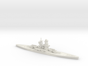 IJN Hiraga 1/2400 (Hiraga's Treaty Battleship Desi in White Premium Versatile Plastic