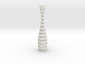 Vase 09 in White Natural Versatile Plastic