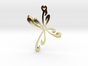 Heart  in 18k Gold Plated Brass