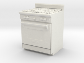 Printle Thing Gas Stove - 1/24 in White Natural Versatile Plastic