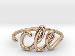 CLE Wire Ring (Adjustable) in 14k Rose Gold Plated Brass