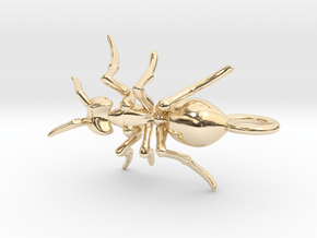Ant Pendant in 14K Yellow Gold