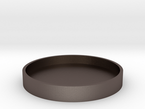 Okito Box Lid 2 Euro in Polished Bronzed Silver Steel