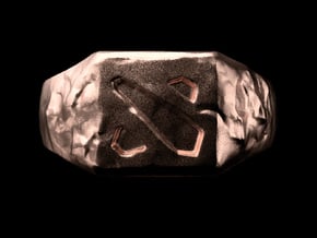 Dota2 Signet Ring in Natural Bronze: 6 / 51.5