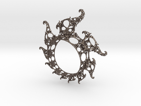 Klein Ring in Polished Bronzed Silver Steel