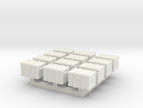 1/87 Scale Ham Radio GO-Box Deeper Boxes in White Natural Versatile Plastic