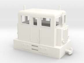 Diesel loco H0e "PocketBahn" in White Processed Versatile Plastic