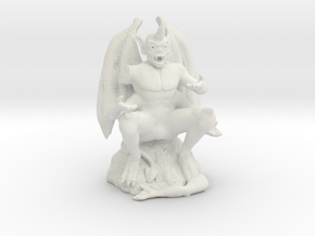 Gargoyle in White Natural Versatile Plastic