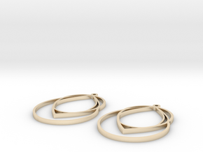 droplet earrings in 14k Gold Plated Brass