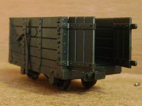 FR Wagon Open Doors 5.5mm Scale in Tan Fine Detail Plastic