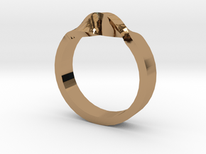 Flex Ring Sizes 6-10 in Polished Brass: 6 / 51.5