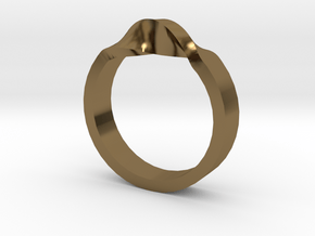 Flex Ring Sizes 6-10 in Polished Bronze: 6 / 51.5