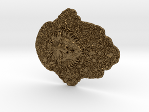 Cersei's Lion Fake Embroidery 3D print in Natural Bronze