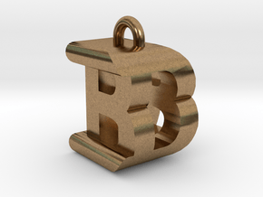 3D-Initial-BD in Natural Brass