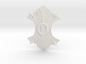 Miniature Shield of the Wurmblood - Dota2 in White Natural Versatile Plastic: 1:12