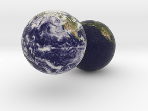 Two Earths in Full Color Sandstone