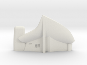 Notre Dame du Haut by Le Corbusier 1954 in White Natural Versatile Plastic