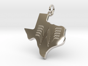 Whataburger Texas Pendant Charm 35mm in Platinum
