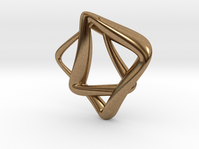 heptagram Knot in Natural Brass: Small