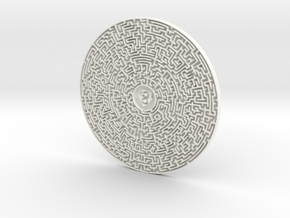 Circular Maze in White Processed Versatile Plastic