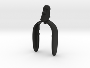 ISLAND #52 KEY FOB in Black Natural Versatile Plastic