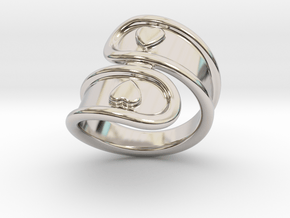 San Valentino Ring 14 -Italian Size 14 in Platinum