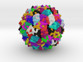 Bacteriophage GA in Full Color Sandstone