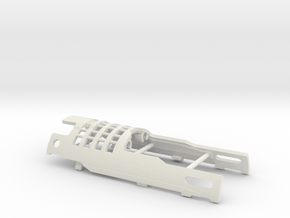 R-CC Chassis PART 3 Cover Bottom in White Natural Versatile Plastic