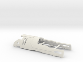 R-CC Chassis PART 2 Cover Top in White Natural Versatile Plastic