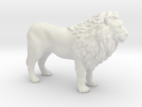 Printle Animal Lion - 1/32 in White Natural Versatile Plastic