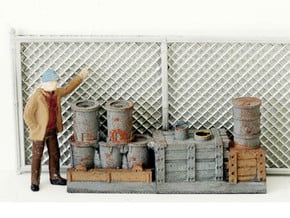 Chain Link Fencing HO Scale in Tan Fine Detail Plastic