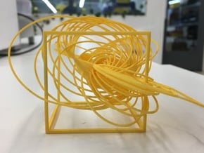 Cassini Solstice - cube in Yellow Processed Versatile Plastic