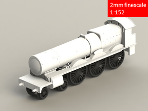 GWR 2900 Class locomotive, straight frame, 2mm FS in Smoothest Fine Detail Plastic
