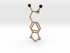 MDMA Molecule in Polished Brass