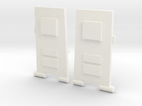 CW to G1 Magnus Legplates in White Processed Versatile Plastic