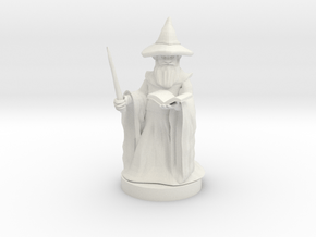 Gnome Wizard in White Natural Versatile Plastic