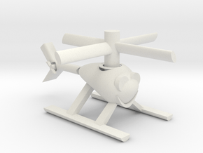 Happy Heli with moving parts in White Natural Versatile Plastic