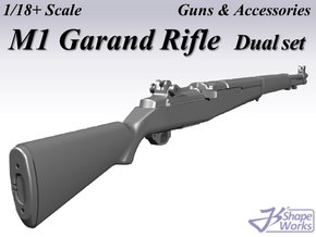1/18+ M1 Garand Rifle Dual set in Smoothest Fine Detail Plastic: 1:18