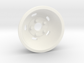 1:8 Rear Indy Kidney Bean Wheel in White Processed Versatile Plastic