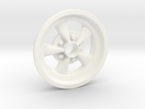 1:8 Front Crager SS Wheel in White Processed Versatile Plastic